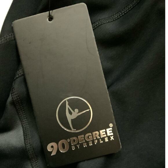 90 Degree Athletic Pants Womens Large Mid Rise High Waist Yoga Activewear NWT - Picture 10 of 11